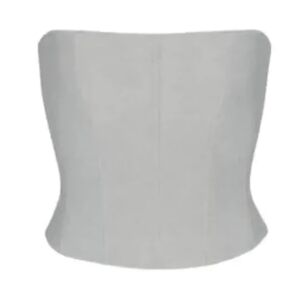 NWOT SKIMS 2XL Elegant Gray FLEECE Women's Corset TOP